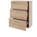 PRO Topping Register Gabinet | 3 OH, 800 x 1140 mm, corpus incollato, quercia naturale - 5 Thumbnail Image