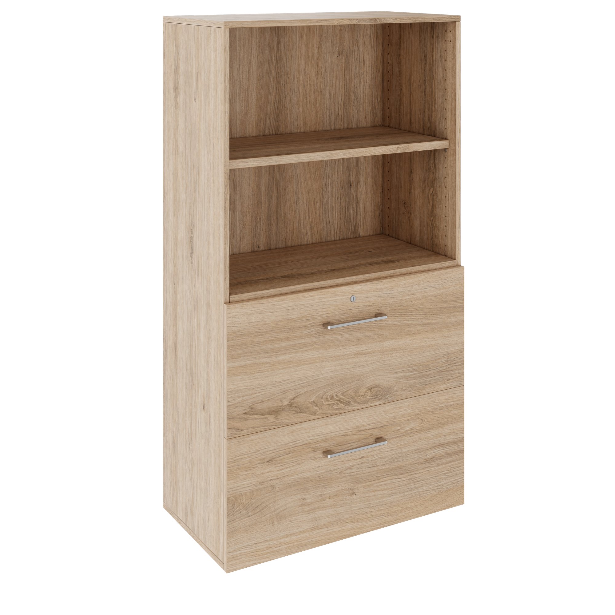 PRO Topping Register Gabinet | 4 OH, 800 x 1510 mm, corpus incollato, con scaffale, area naturale - 1 Main Image
