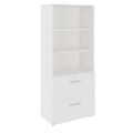 PRO Hängeregisterschrank | 5 OH, 800 x 1880 mm, verleimter Korpus, mit Regal, Weiß - 1 Thumbnail Image