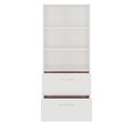 PRO Hängeregisterschrank | 5 OH, 800 x 1880 mm, verleimter Korpus, mit Regal, Weiß - 3 Thumbnail Image