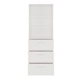 PRO Topping register cabinet | 6 Oh, 800 x 2250 mm, glued corpus, with shelf, white - 3 Thumbnail Image