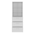 PRO Topping register cabinet | 6 Oh, 800 x 2250 mm, glued corpus, with shelf, gray - 3 Thumbnail Image
