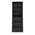 PRO Hängeregisterschrank | 6 OH, 800 x 2250 mm, verleimter Korpus, mit Regal, Schwarz PRO Hängeregisterschrank | 6 OH, 800 x 2250 mm, verleimter Korpus, mit Regal, Schwarz