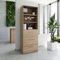 PRO Hängeregisterschrank | 6 OH, 800 x 2250 mm, verleimter Korpus, mit Regal, Natureiche PRO Hängeregisterschrank | 6 OH, 800 x 2250 mm, verleimter Korpus, mit Regal, Natureiche