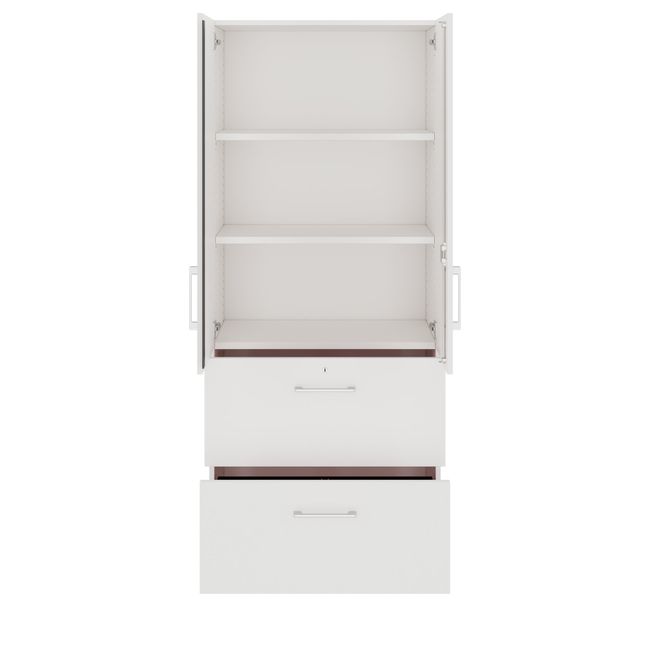 PRO Hängeregisterschrank | 5 OH, 800 x 1880 mm, verleimter Korpus, mit Tür, Weiß PRO Hängeregisterschrank | 5 OH, 800 x 1880 mm, verleimter Korpus, mit Tür, Weiß
