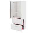 PRO Hängeregisterschrank | 5 OH, 800 x 1880 mm, verleimter Korpus, mit Tür, Weiß PRO Hängeregisterschrank | 5 OH, 800 x 1880 mm, verleimter Korpus, mit Tür, Weiß