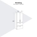PRO Topping Register Gabinet | 5 OH, 800 x 1880 mm, corpus incollato, con porta, nero - 12 Thumbnail Image