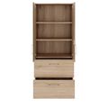 PRO Topping Register Gabinet | 5 OH, 800 x 1880 mm, corpus incollato, con porta, quercia naturale - 4 Thumbnail Image