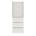 PRO Armoire de registre de garniture | 6 oh, 800 x 2250 mm, corpus collé, avec porte, blanc - 4 Thumbnail Image