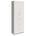 PRO Armoire de registre de garniture | 6 oh, 800 x 2250 mm, corpus collé, avec porte, graphite / blanc - 1 Thumbnail Image