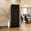 PRO Armoire de registre de garniture | 6 oh, 800 x 2250 mm, corpus collé, avec porte, noir - 13 Thumbnail Image