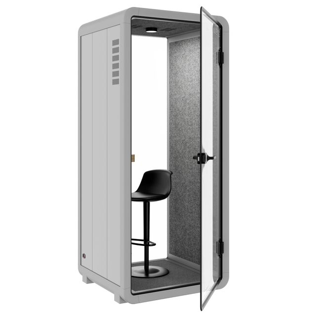 Schallisolierte Telefonkabine – 25dB, Voll Ausgestattet, Premium Telefonbox Soundbox VR-S