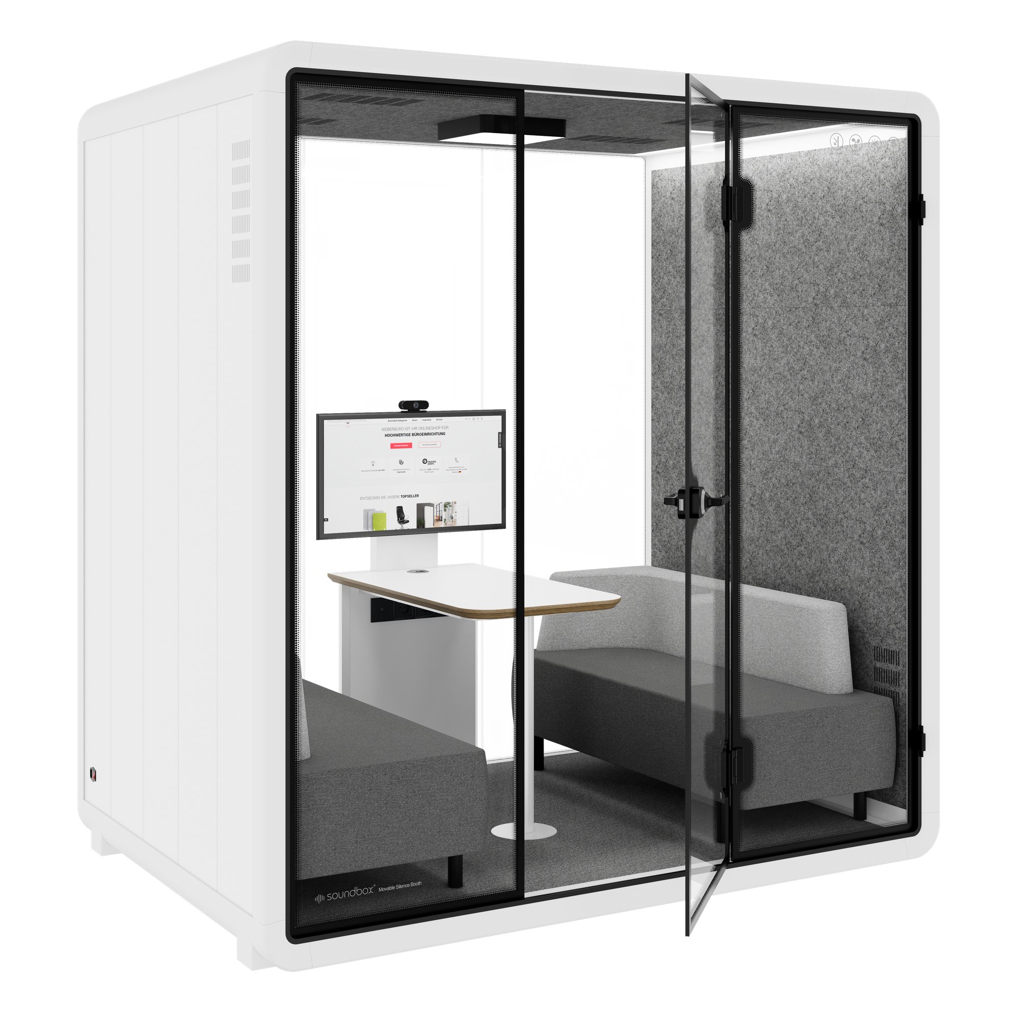 VR-L MeetingBox | Espace dans la chambre, isolation sonore, pour 4 personnes - 1 Main Image