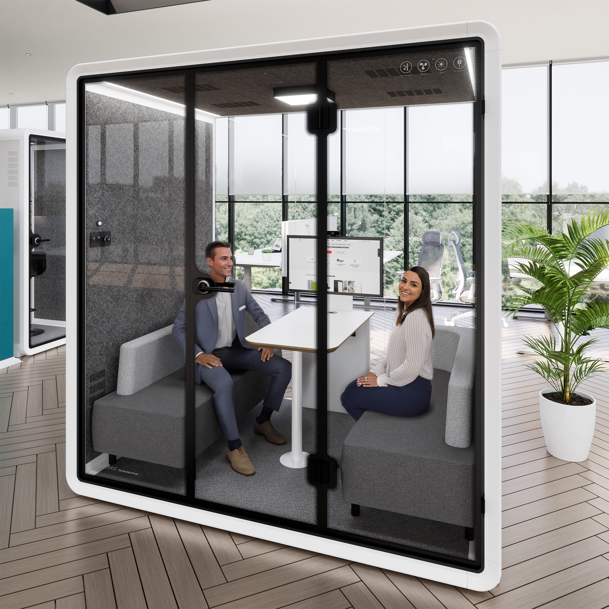 VR-L MeetingBox | Espace dans la chambre, isolation sonore, pour 4 personnes - 8 Main Image