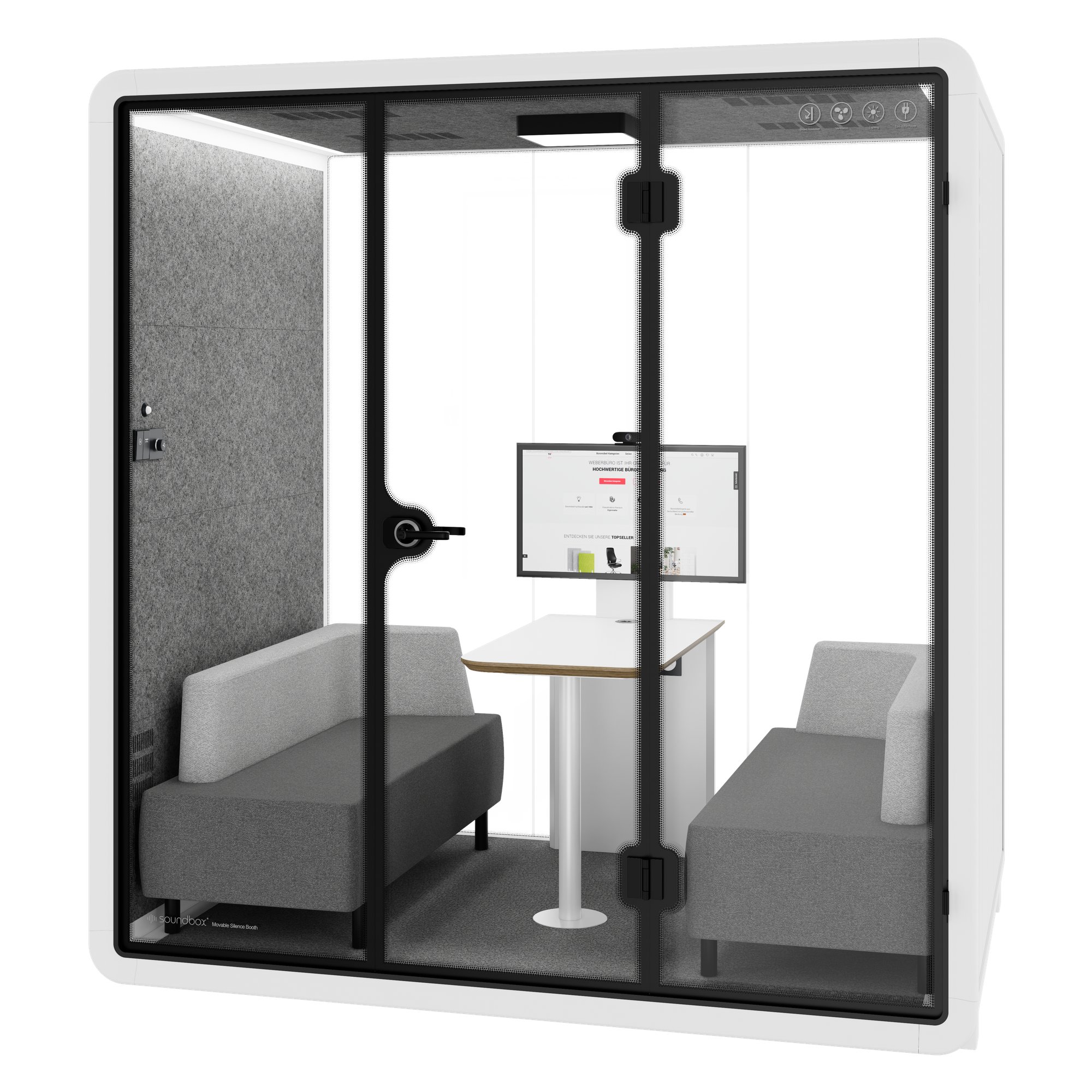 VR-L MeetingBox | Espace dans la chambre, isolation sonore, pour 4 personnes - 3 Main Image
