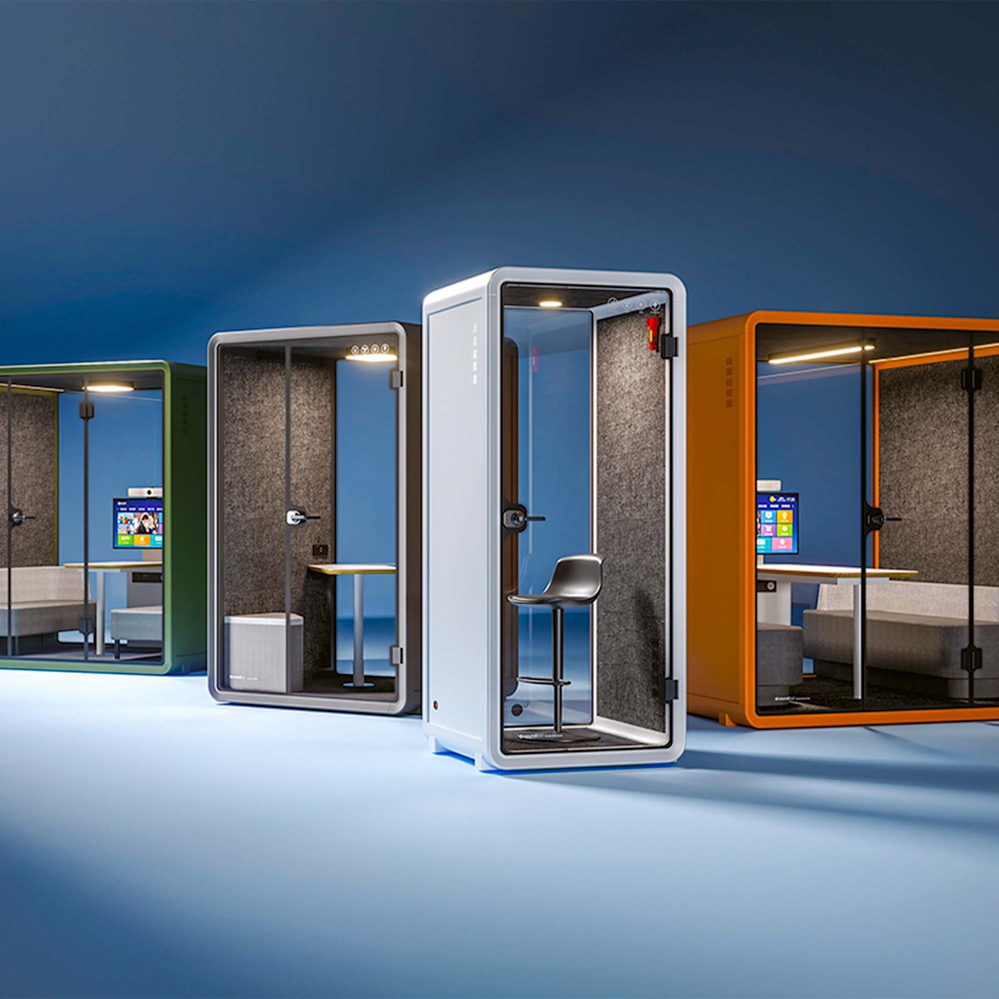 VR-L MeetingBox | Espace dans la chambre, isolation sonore, pour 4 personnes - 16 Main Image