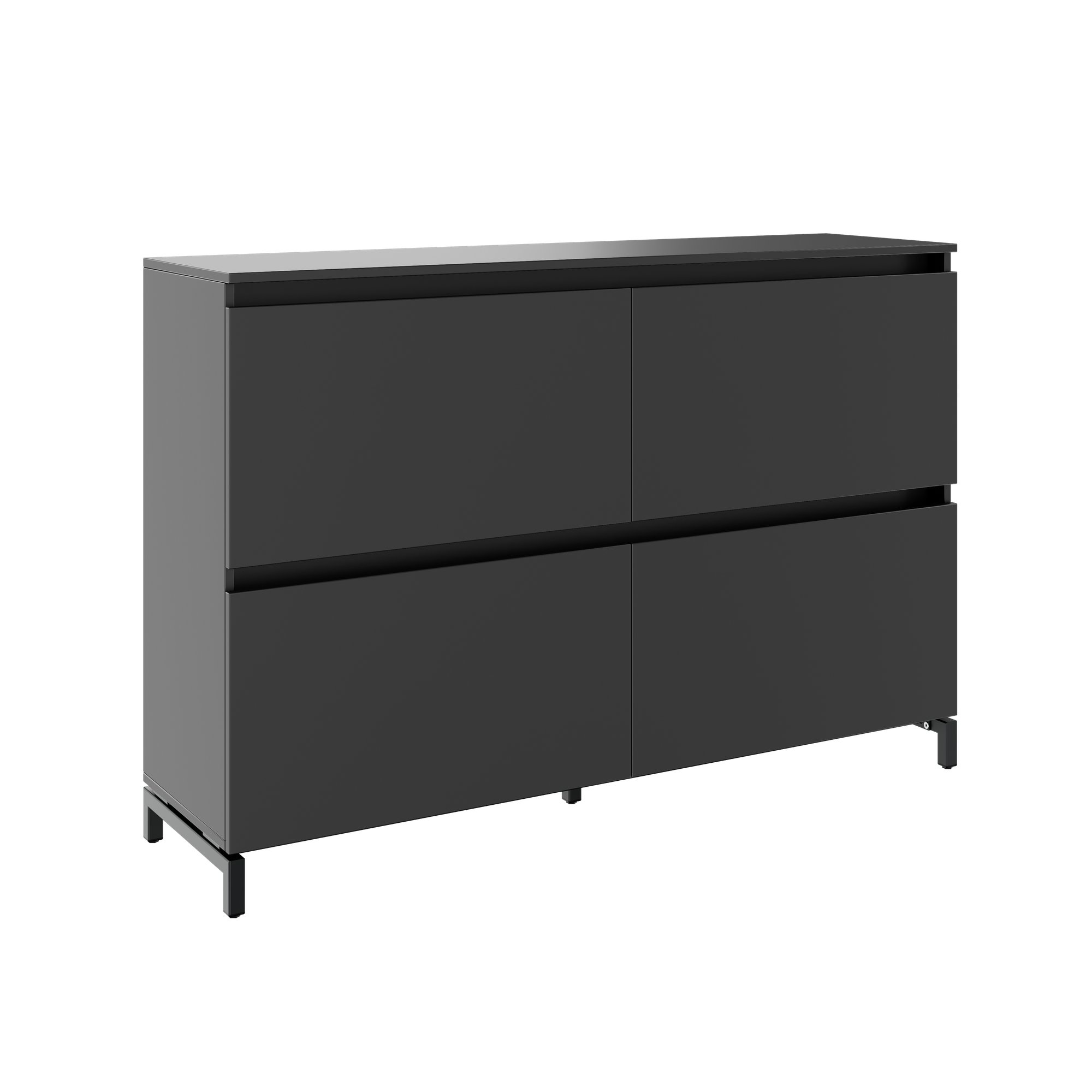 ART Highboard | 2 OH, 1600 x 1080 mm, grigio scuro - 1 Main Image
