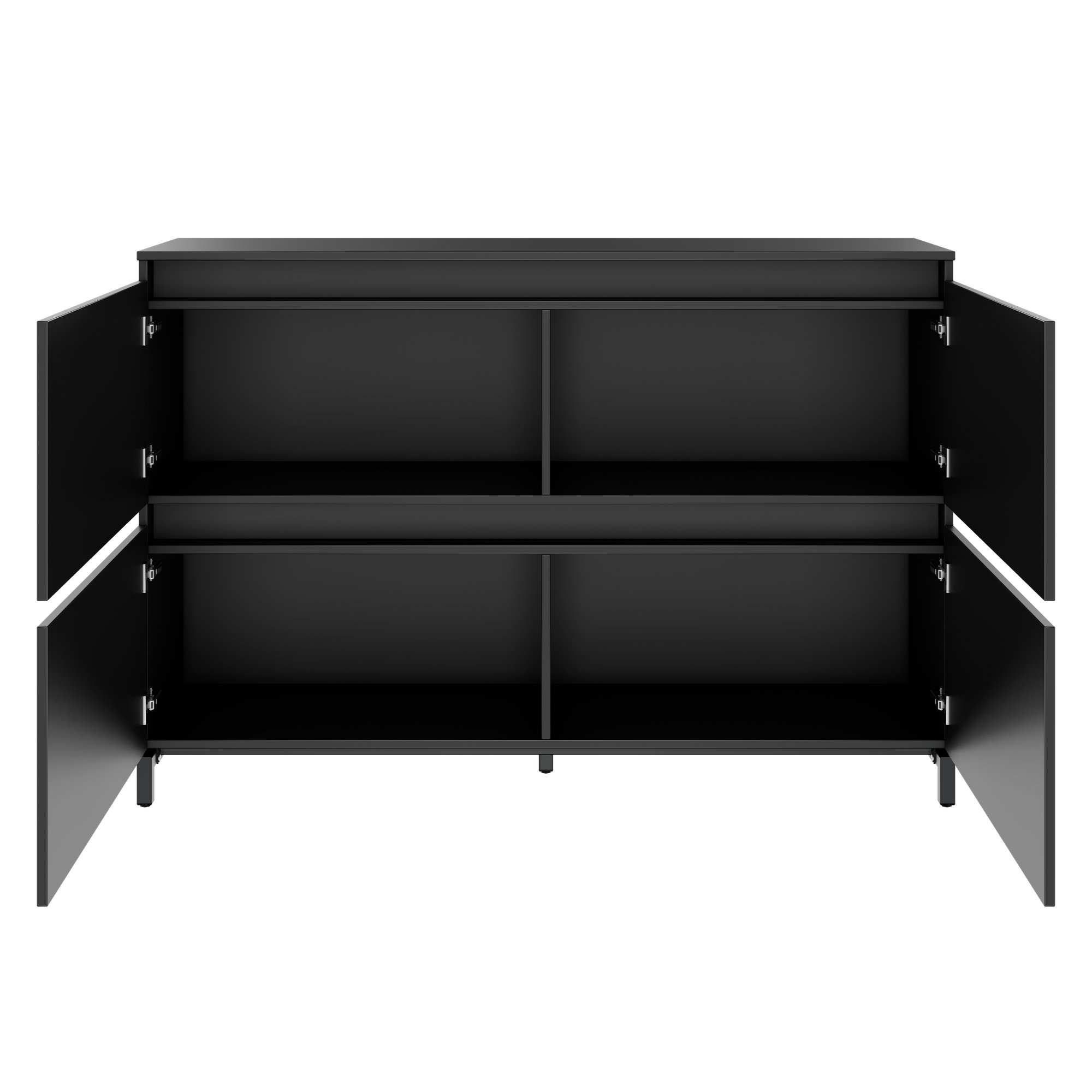 ART Highboard | 2 OH, 1600 x 1080 mm, grigio scuro - 3 Main Image