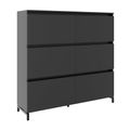 ART Highboard | 3 oh, 1600 x 1560 mm, gris foncé - 1 Thumbnail Image