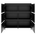 ART Highboard | 3 oh, 1600 x 1560 mm, gris foncé - 3 Thumbnail Image