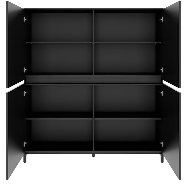 ART Aktenschrank | 4 OH, 1600 x 1760 mm, Dunkelgrau