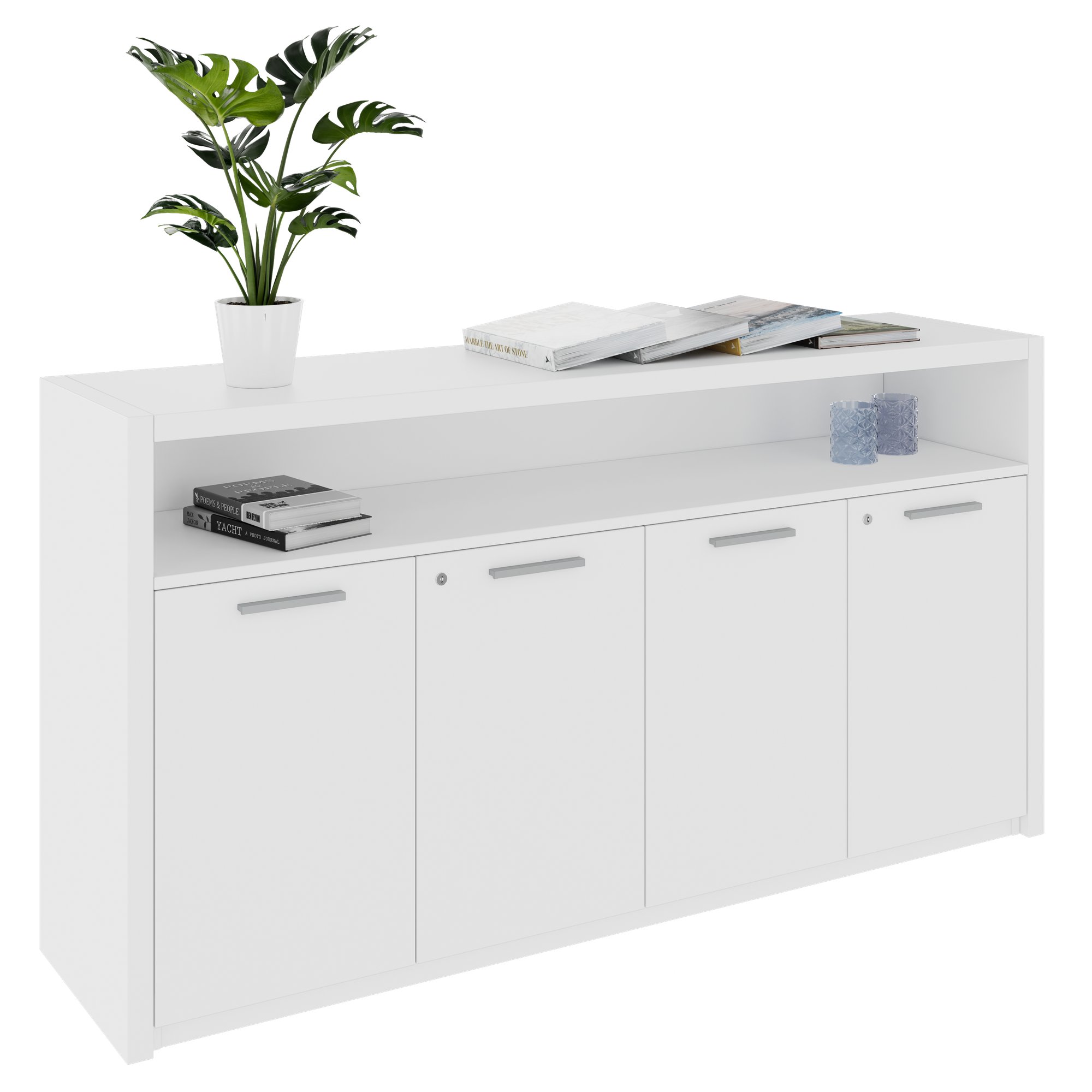 STRATEGO Sideboard | 1680 x 890 mm, Weiß - 6 Main Image