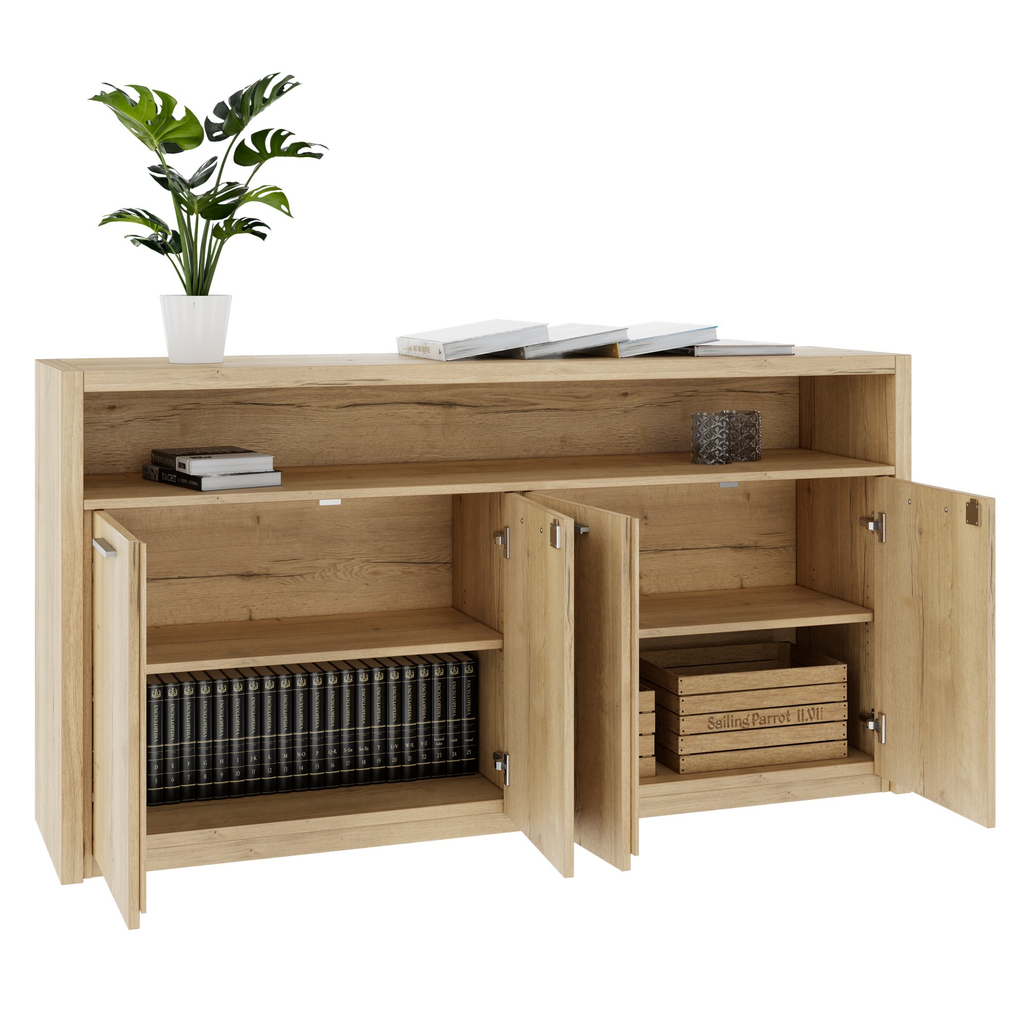 STRATEGO Sideboard | 1680 x 890 mm, Wildeiche - 7 Main Image