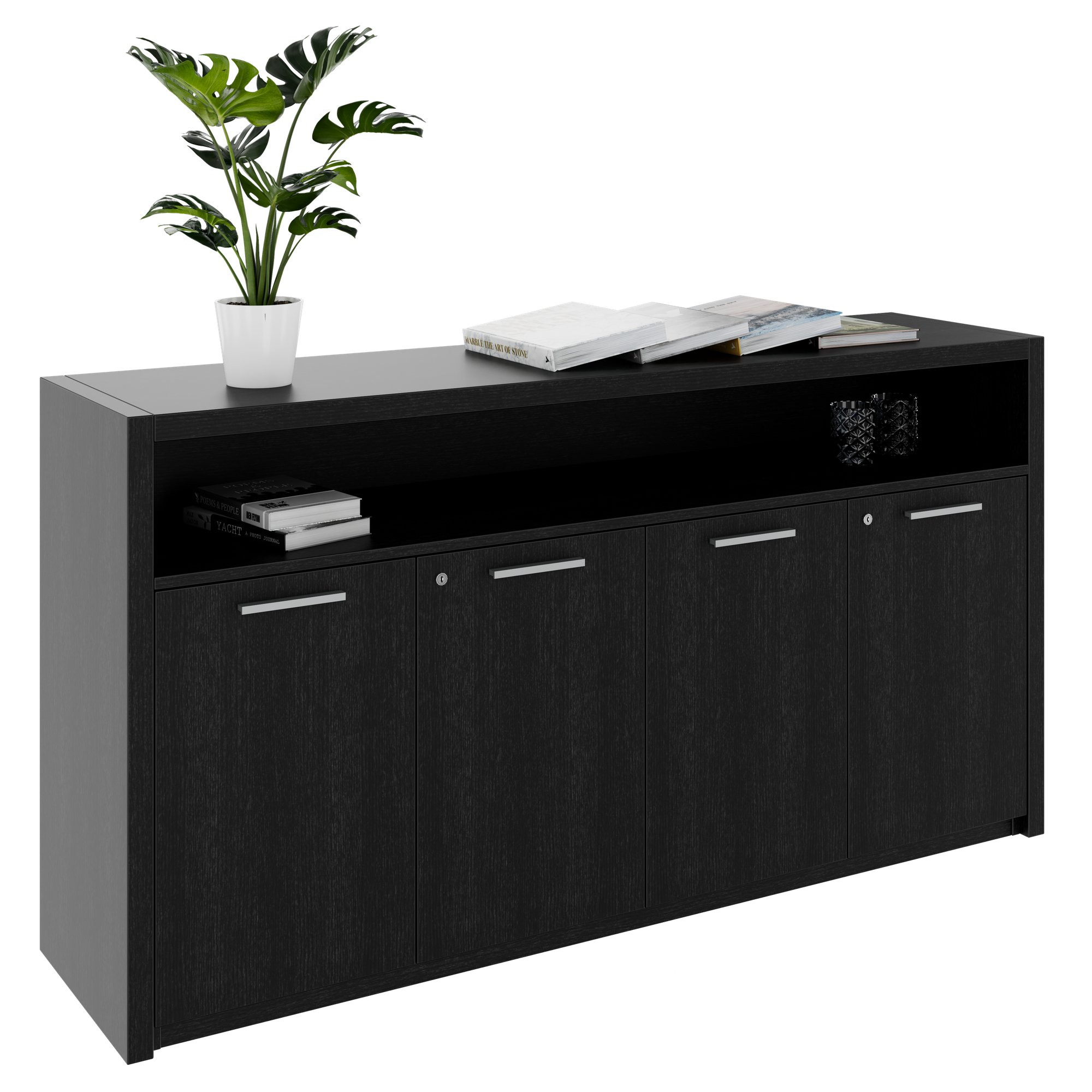 STRATEGO Sideboard | 1680 x 890 mm, Dunkle Eiche - 6 Main Image