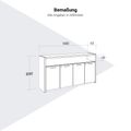 STRATEGO Sideboard | 1680 x 890 mm, Dunkle Eiche - 8 Thumbnail Image