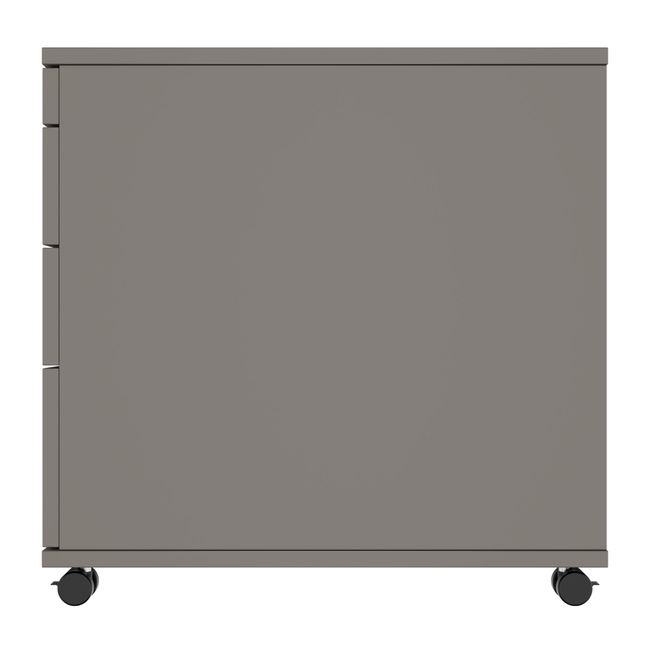 OPTIMA PRO Rollcontainer | 3 Metallschubladen + 1 Kleinteilefach, Soft Close, Cubanitgrau