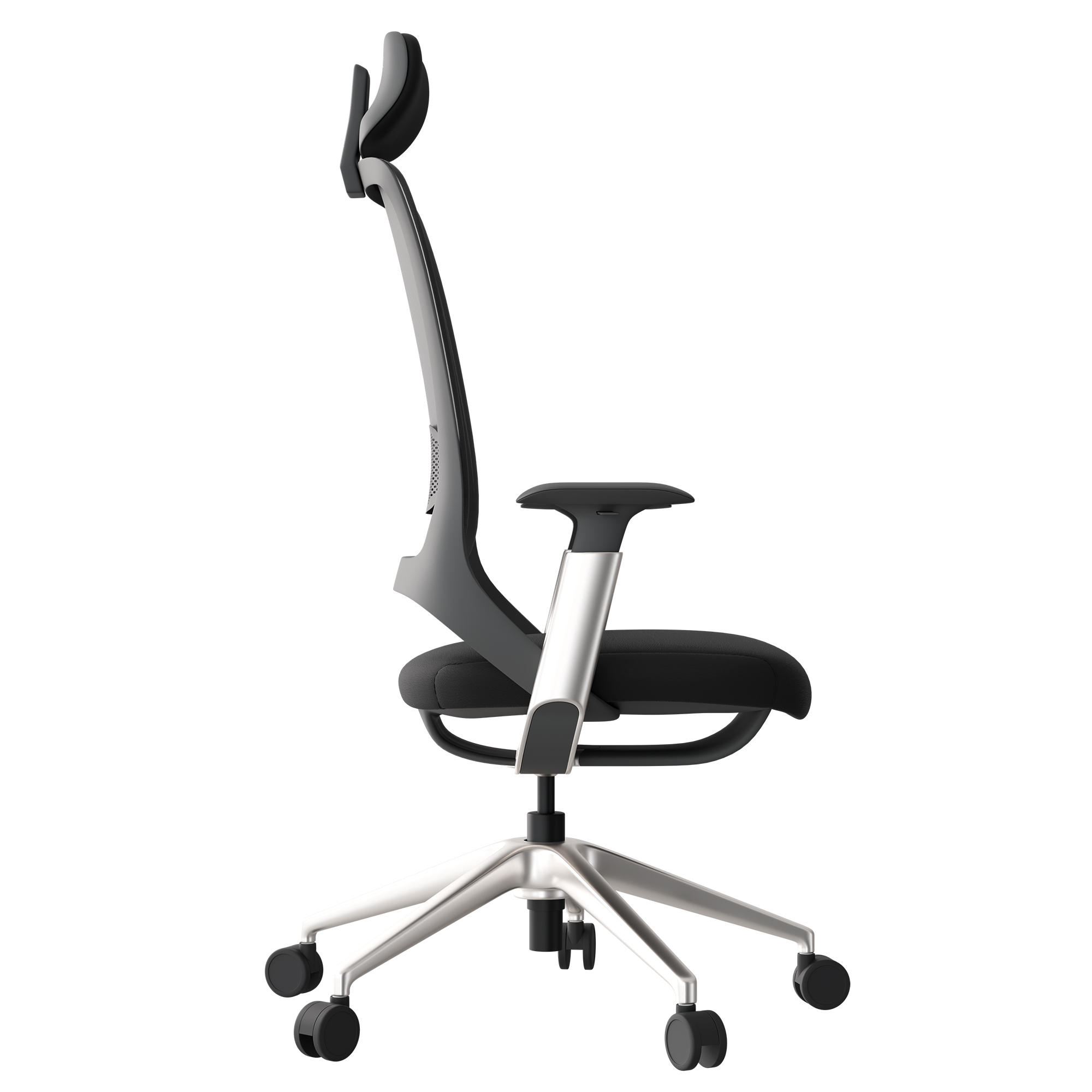 Ergoback Office Swivel Chair | Poggiatesta, braccioli 4d, nero - 5 Main Image