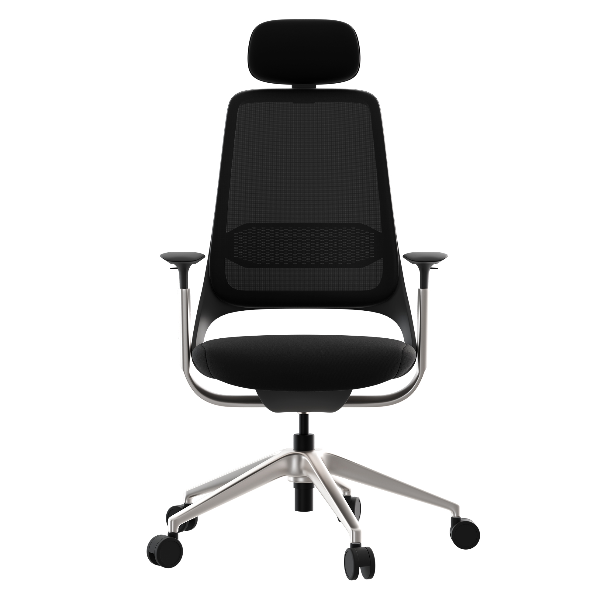 Ergoback Office Swivel Chair | Poggiatesta, braccioli 4d, nero - 3 Main Image
