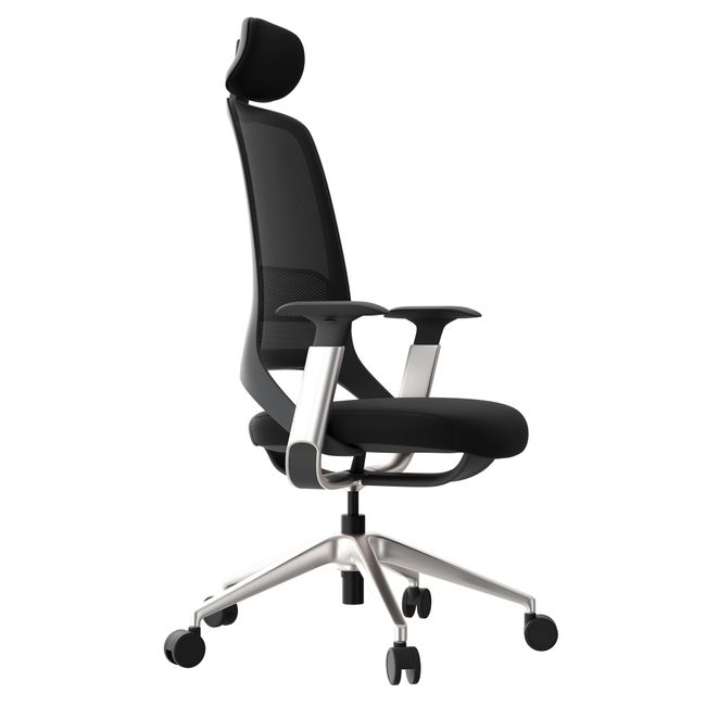 ERGOBACK Bürodrehstuhl | Kopfstütze, 4D-Armlehnen, Schwarz ERGOBACK Bürodrehstuhl | Kopfstütze, 4D-Armlehnen, Schwarz
