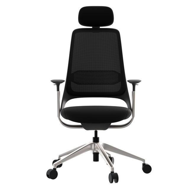 ERGOBACK Bürodrehstuhl | Kopfstütze, 4D-Armlehnen, Schwarz ERGOBACK Bürodrehstuhl | Kopfstütze, 4D-Armlehnen, Schwarz