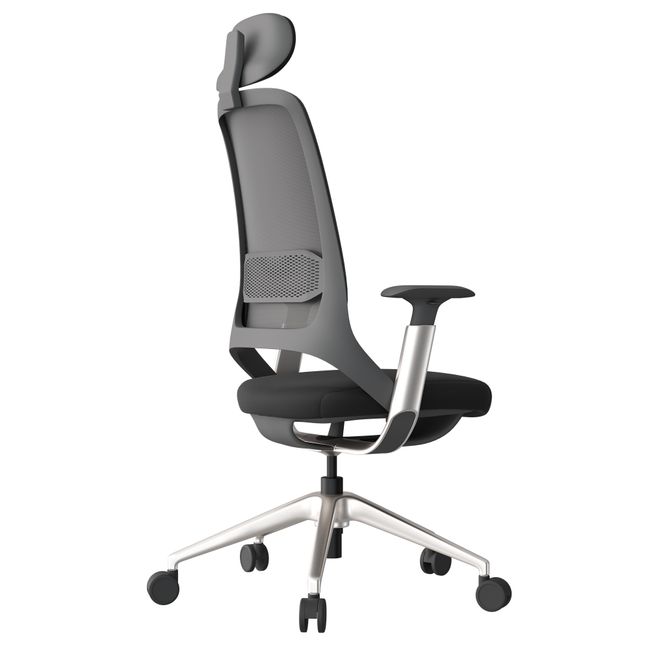 ERGOBACK Bürodrehstuhl | Kopfstütze, 4D-Armlehnen, Schwarz ERGOBACK Bürodrehstuhl | Kopfstütze, 4D-Armlehnen, Schwarz