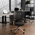 Ergoback Office Swivel Chair | Poggiatesta, braccioli 4d, nero - 2 Thumbnail Image
