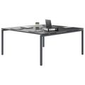 NOVA Konferenztisch | 1600 x 1640 mm (6 - 8 Personen), elektrifiziert, Anthrazit - 3 Thumbnail Image