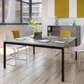 NOVA Konferenztisch | 1600 x 1640 mm (6 - 8 Personen), elektrifiziert, Cubanitgrau - 12 Thumbnail Image