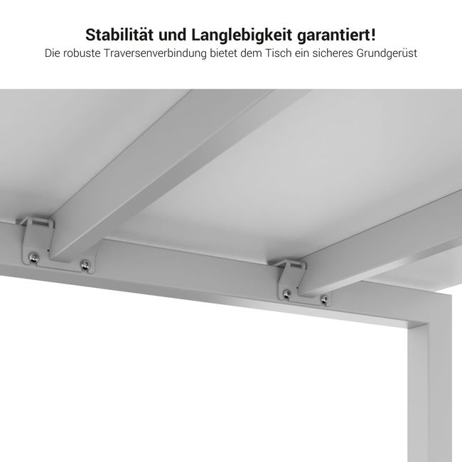 NOVA Konferenztisch | 1600 x 1640 mm (6 - 8 Personen), elektrifiziert, Nordeiche grau