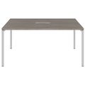 NOVA Konferenztisch | 1600 x 1640 mm (6 - 8 Personen), elektrifiziert, Nordeiche grau - 2 Thumbnail Image