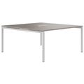 NOVA Konferenztisch | 1600 x 1640 mm (6 - 8 Personen), elektrifiziert, Nordeiche grau - 1 Thumbnail Image