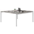 NOVA Konferenztisch | 1600 x 1640 mm (6 - 8 Personen), elektrifiziert, Nordeiche grau - 3 Thumbnail Image