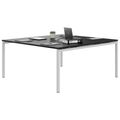 NOVA Konferenztisch | 1600 x 1640 mm (6 - 8 Personen), elektrifiziert, Schwarz - 3 Thumbnail Image