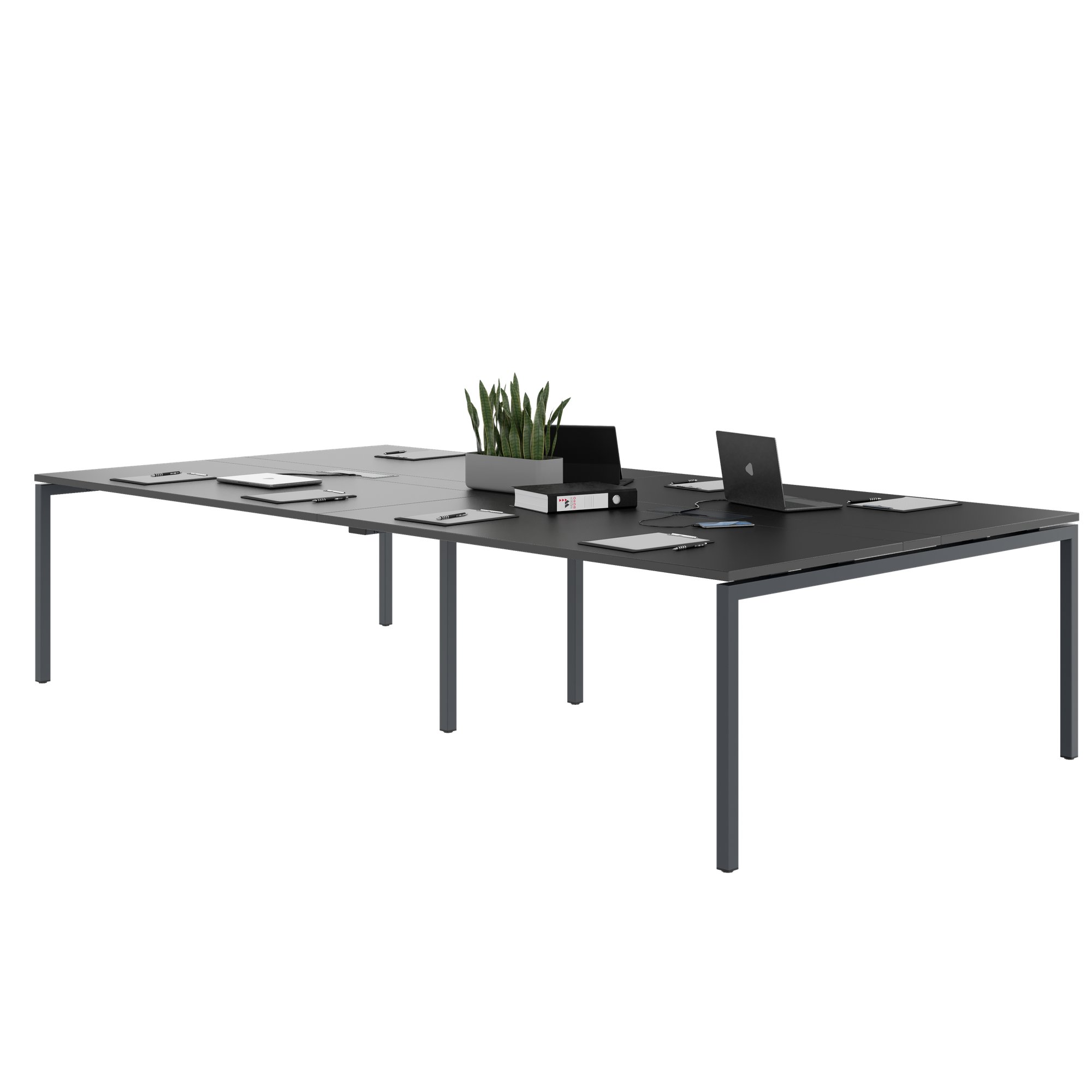 NOVA Conference table | 3200 x 1640 mm (10 - 12 people), electrified, anthracite - 3 Main Image