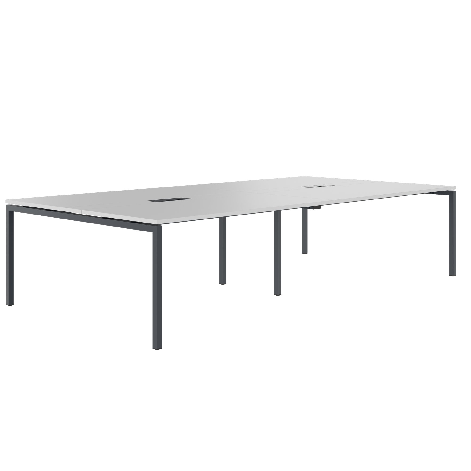 NOVA Conference table | 3200 x 1640 mm (10 - 12 people), electrified, pearl gray - 1 Main Image