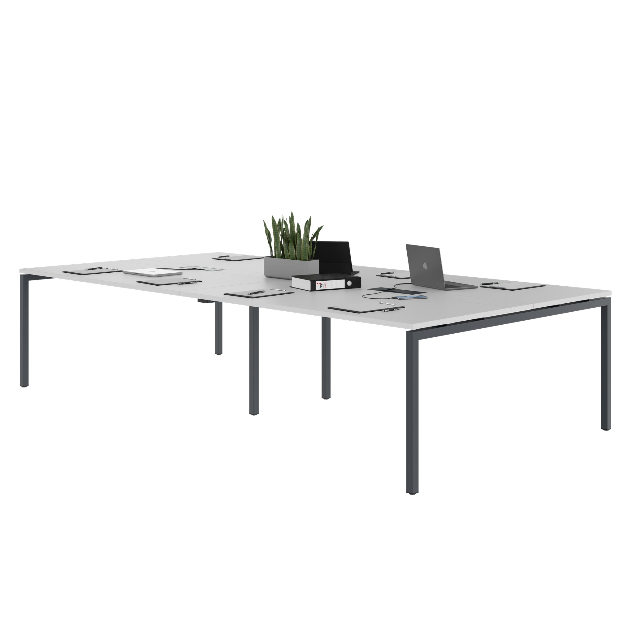 NOVA Conference table | 3200 x 1640 mm (10 - 12 people), electrified, pearl gray - 2 Main Image