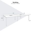 NOVA Conference table | 3200 x 1640 mm (10 - 12 people), electrified, pearl gray - 10 Thumbnail Image