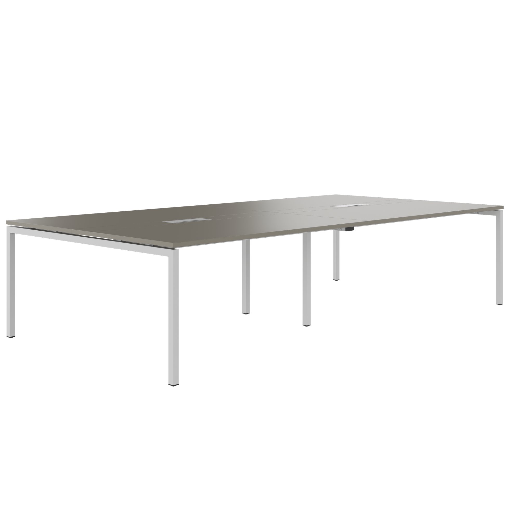 NOVA Conference table | 3200 x 1640 mm (10 - 12 people), electrified, cubanite gray - 1 Main Image
