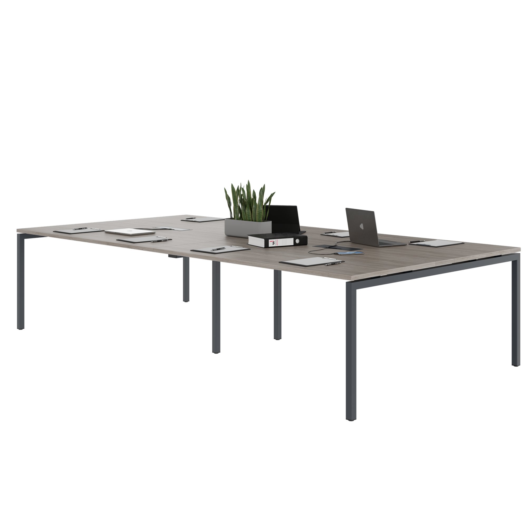 NOVA Conference table | 3200 x 1640 mm (10 - 12 people), electrified, north oak gray - 3 Main Image