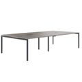NOVA Conference table | 3200 x 1640 mm (10 - 12 people), electrified, north oak gray - 1 Thumbnail Image